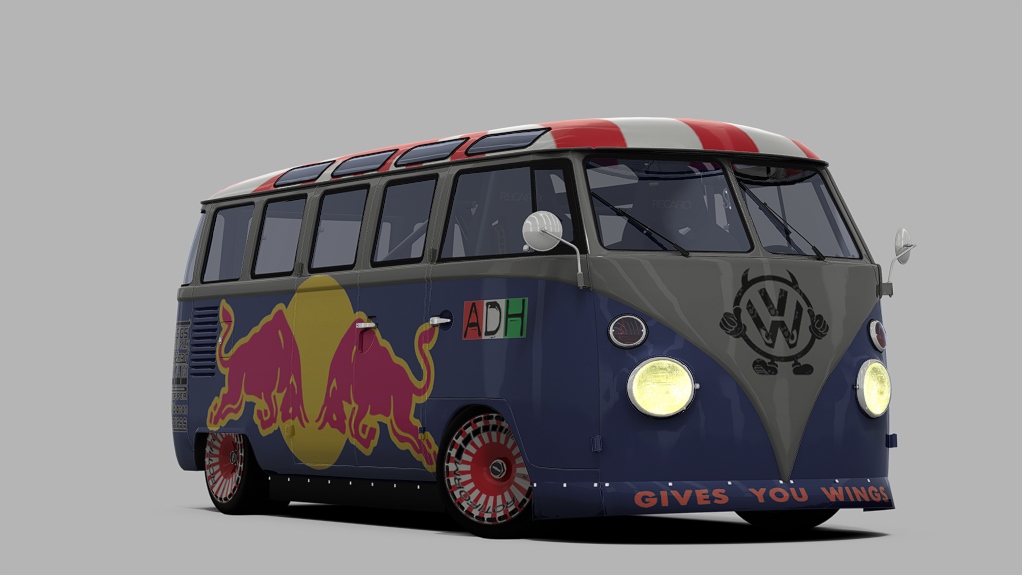 Volkswagen Bus - Porsche swap     TiresArpi, skin RedBull