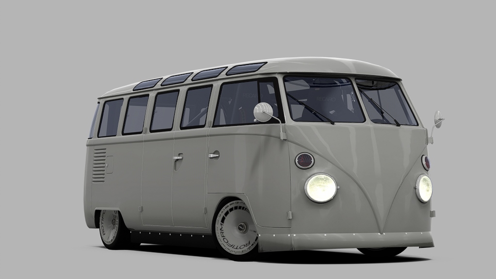 Volkswagen Bus - Porsche swap     TiresArpi, skin brightness