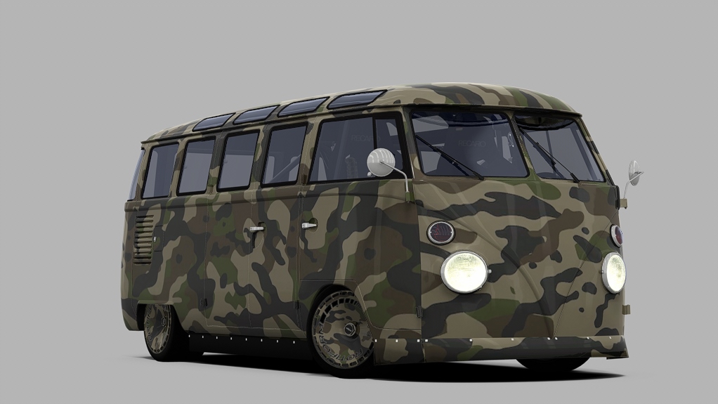 Volkswagen Bus - Porsche swap     TiresArpi, skin camo