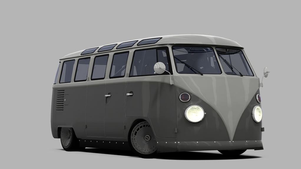 Volkswagen Bus - Porsche swap     TiresArpi, skin grey_white