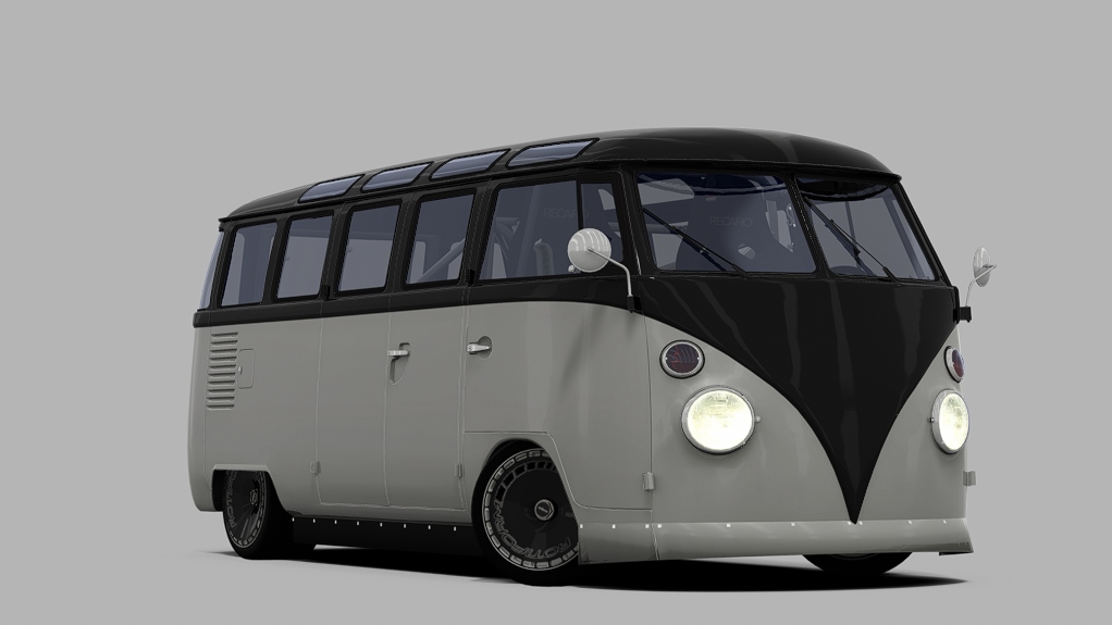 Volkswagen Bus - Porsche swap     TiresArpi, skin white_black